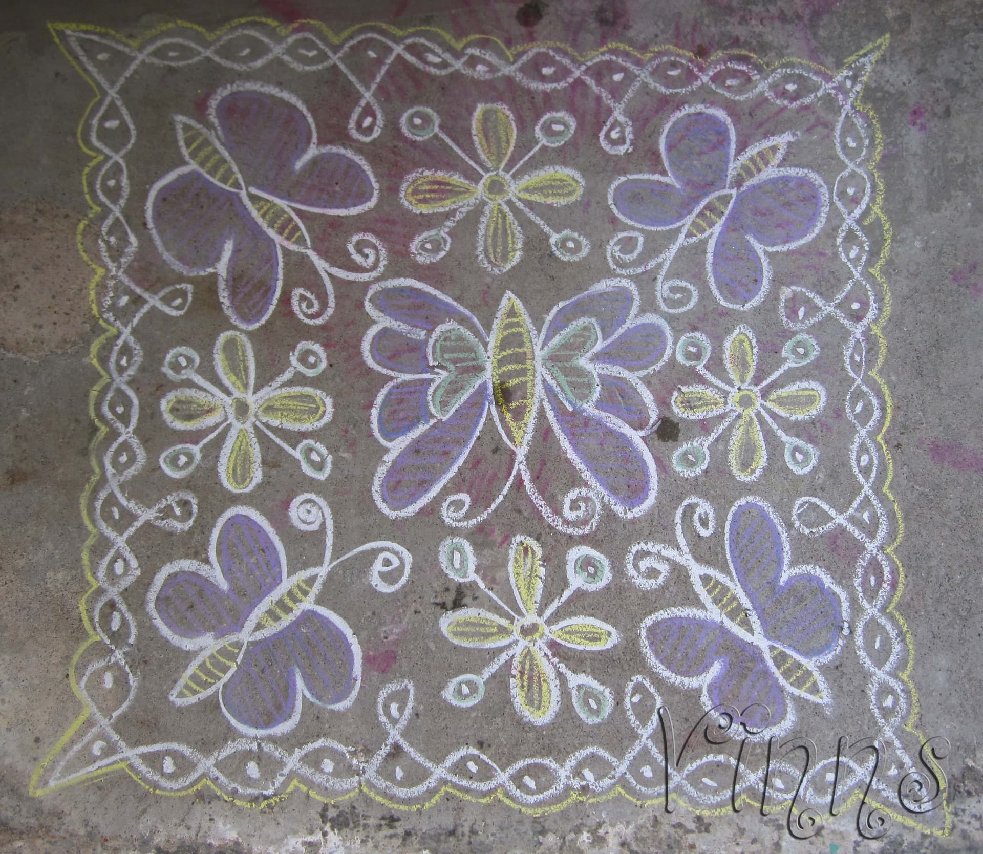 Butterfly Kolam -2