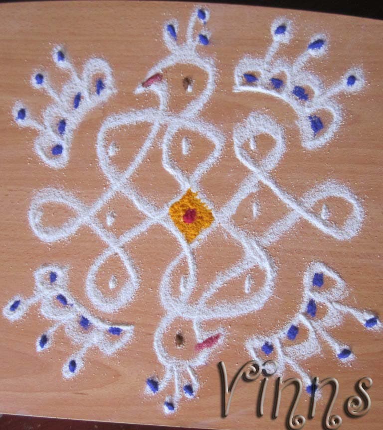 Peacock Kolam
