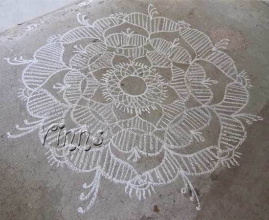 Hearts Rangoli