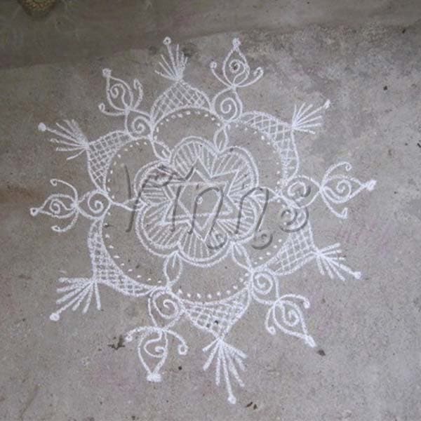 Freehand Star Kolam
