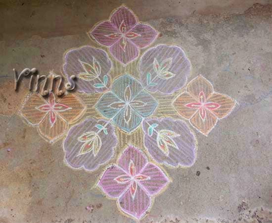 Flower Kolam - 7