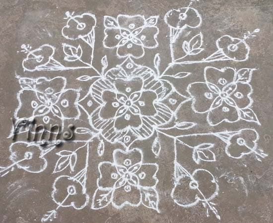 Bell Flower Kolam