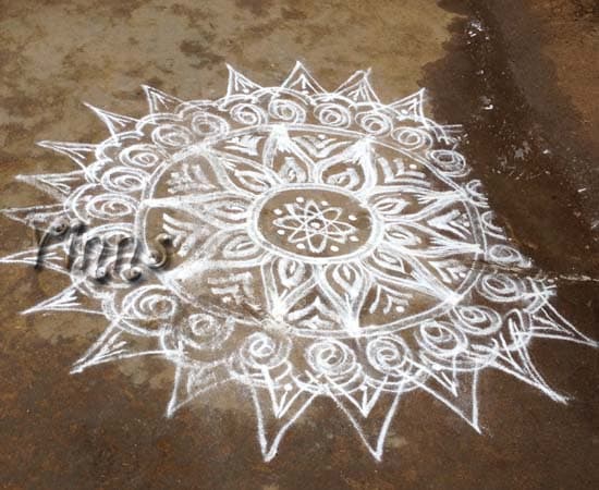 Freehand Rangoli