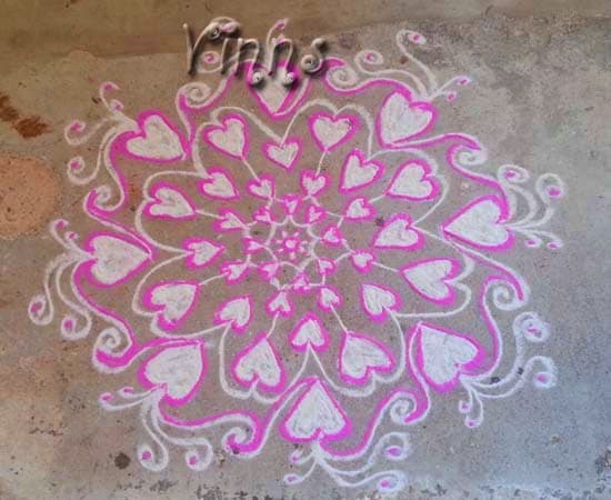 Hearts Kolam