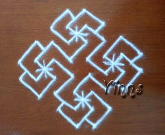 Swastik Kolam -3