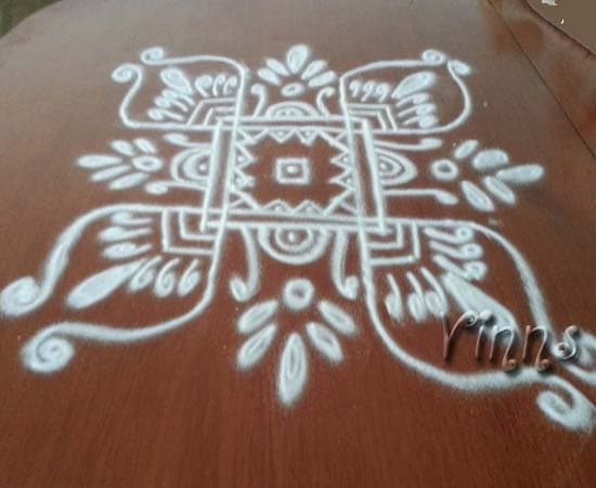 Freehand Square Kolam