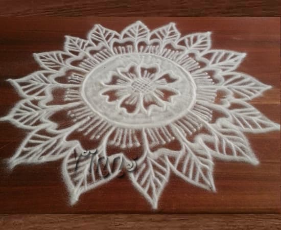 Flower Kolam-11