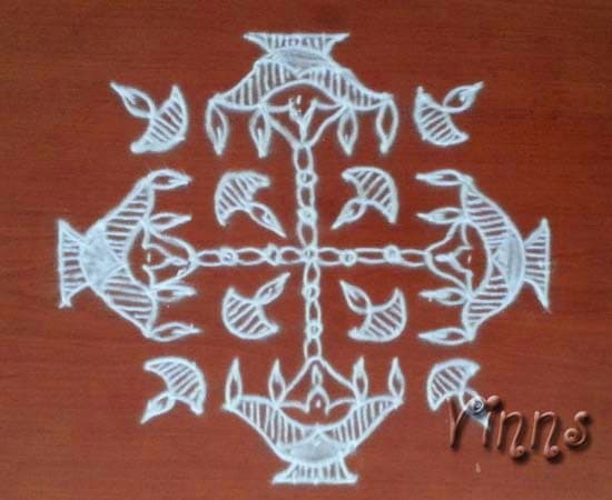 Kaarthigai Deepa Kolam-2