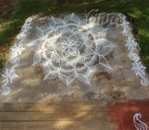 Flower Kolam -17
