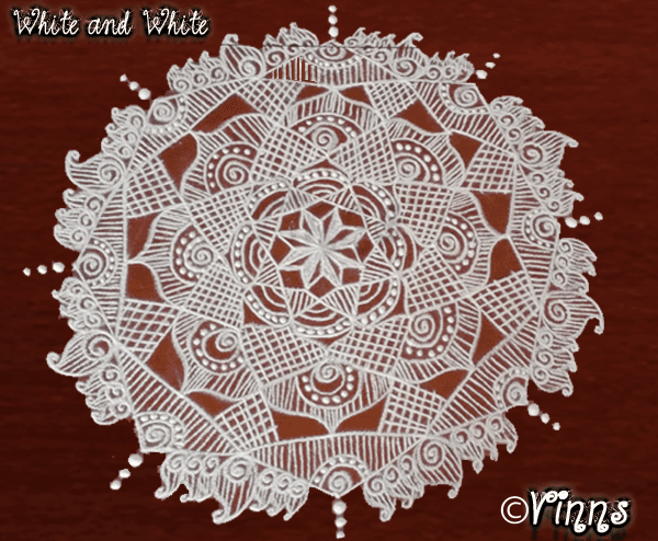 Rangoli In White -2