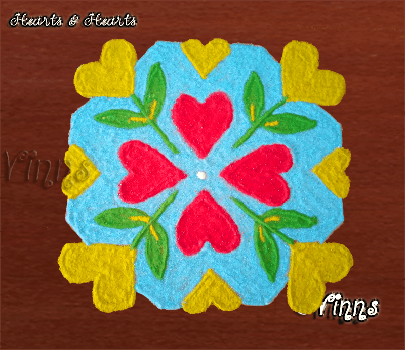 Hearts Kolam