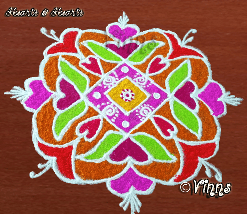 Valentine's Day Kolam -3