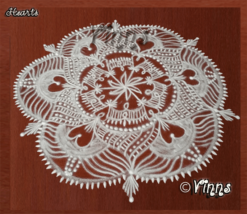 Rangoli In White - 6
