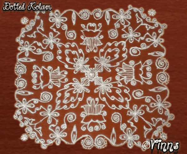20 Dots Flower Kolam