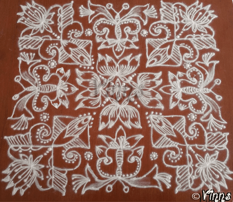 21 Dots Big Kolam || Margazhi Kolam || Chukkala Muggulu || Rangoli