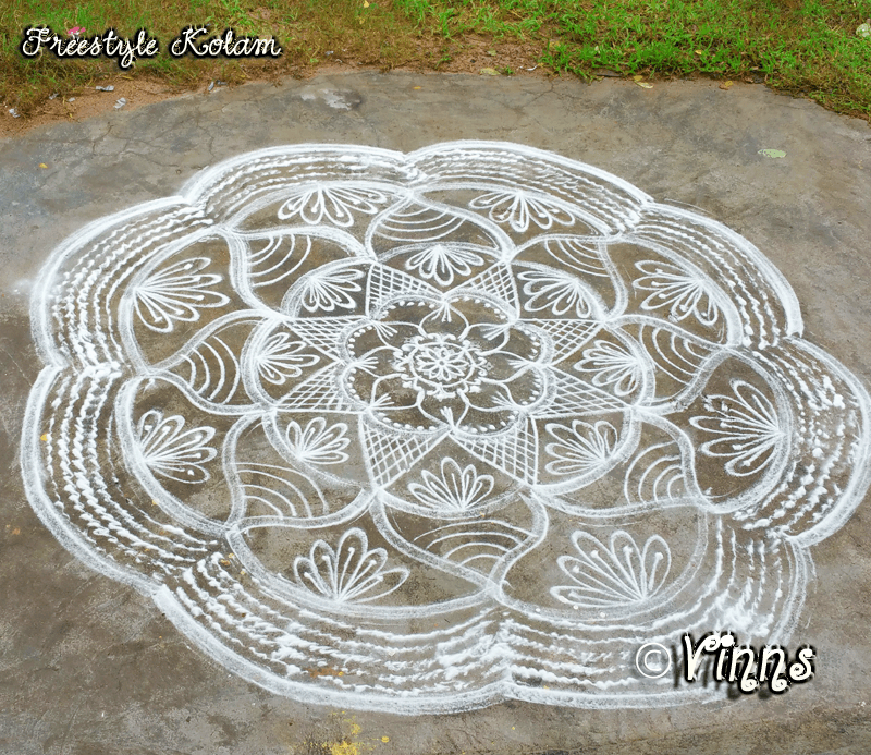 Freehand Kolam - Rangoli