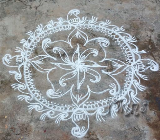 Small Kolams - Apartment kolams, Daily Kolams