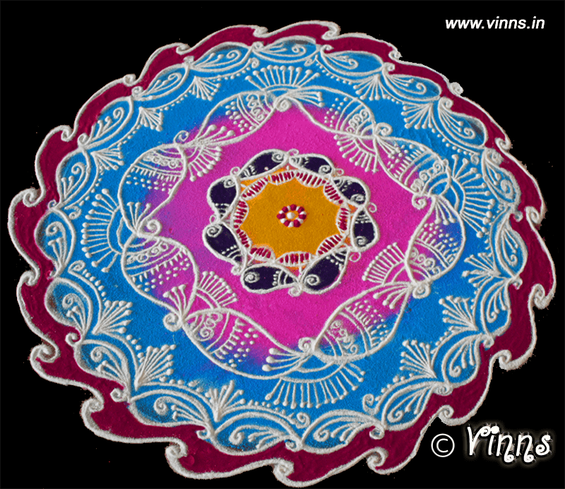 Paisley Rangoli, Kolam, Muggulu