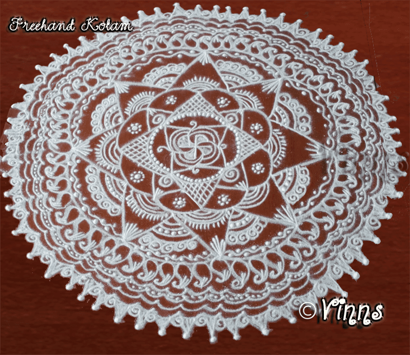 Rangoli in White -8
