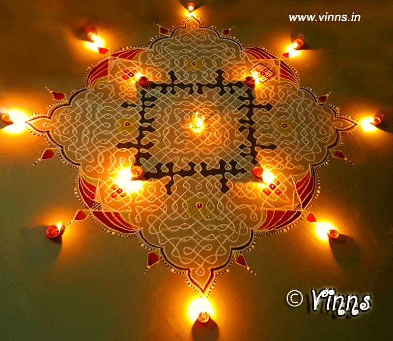 Karthigai Deepa Kolam, Sikku Kolam - 166
