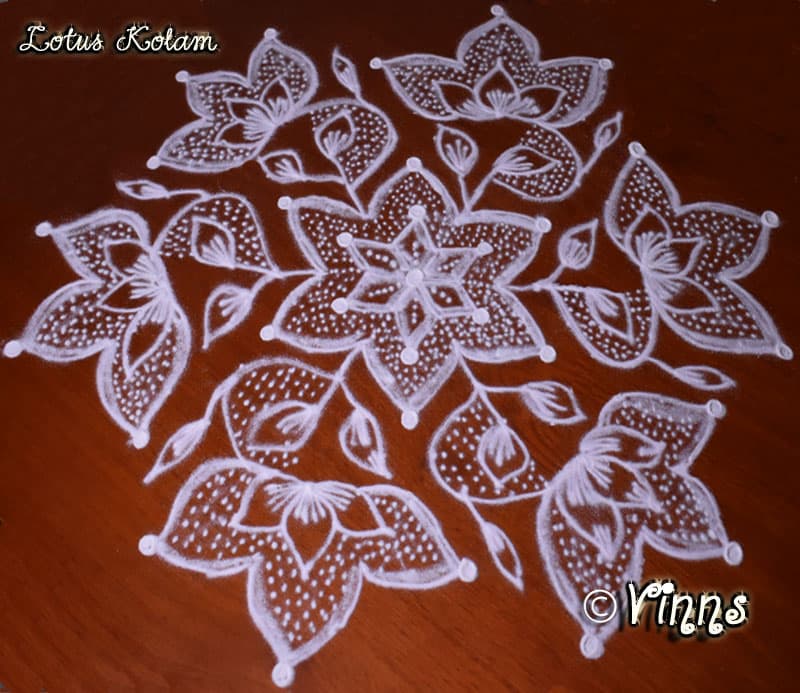 17 dots Big Lotus Kolam || Chukkala Kamalaṁ Muggulu || Margazhi Kolam