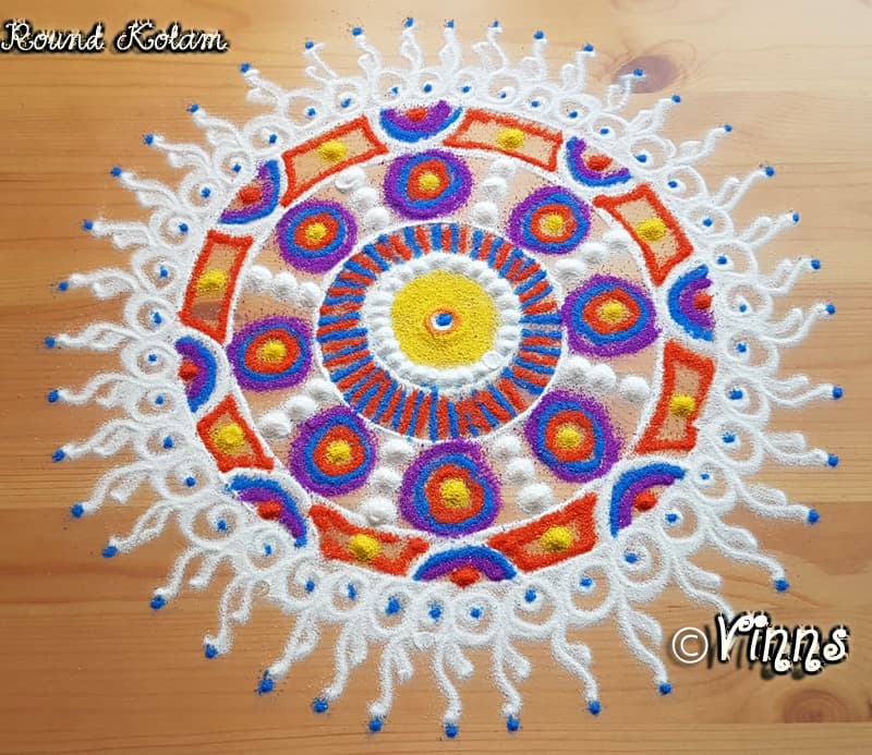 Small Round Kolam || Chukkaleni Muggulu || Rangoli