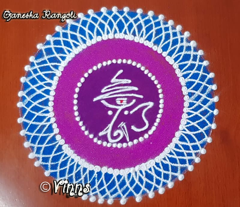 Vinayagar Chathurthi Kolam || Pillaiyar Chathurthi || Ganesh Chathurthi Rangoli || Vinayaga Chavithi Muggulu