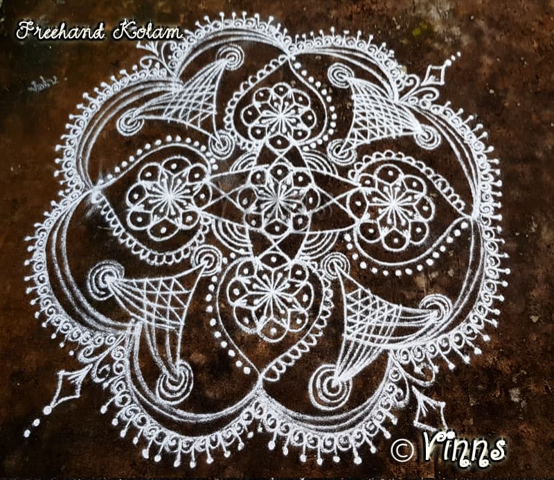 Simple Big kolam for Margazhi