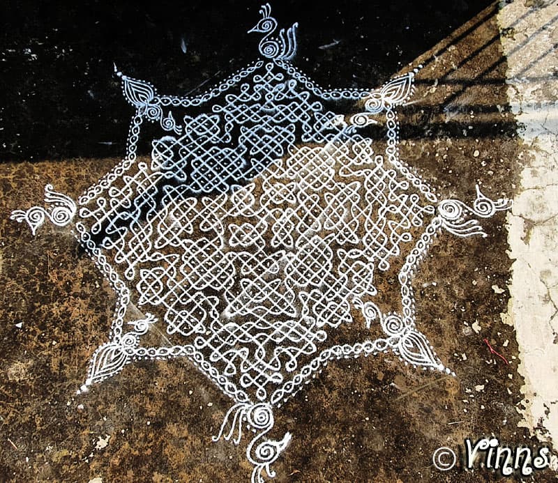 27 dots Big Sikku Kolam For Margazhi ||மார்கழி சிக்கு கோலம்||Step By step