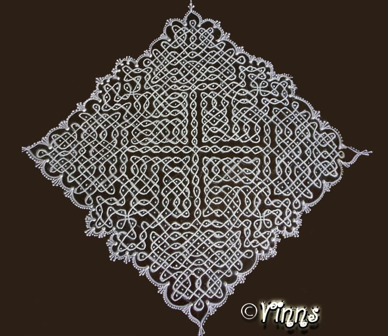 31 Dots Big sikku Kolam || Tippudu Muggulu || Rangoli