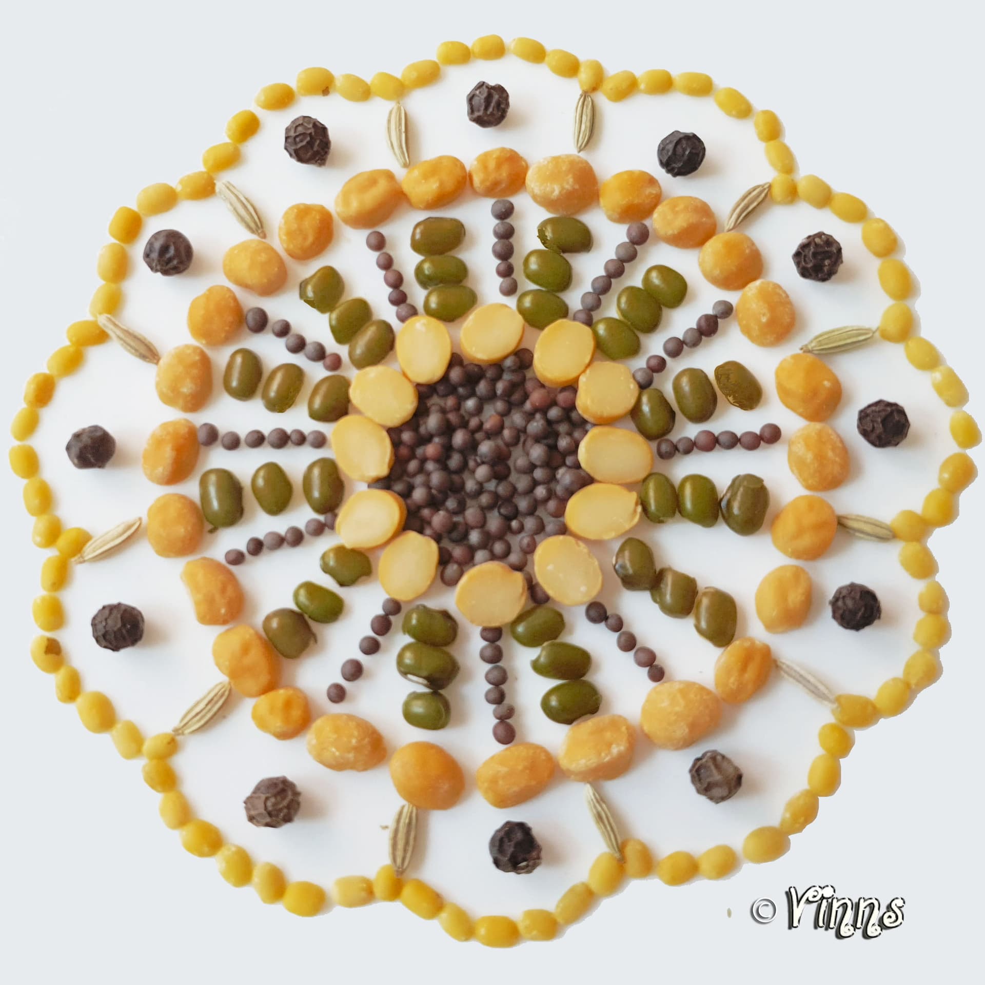Kolam with Pulses - Anjarapetti Kolam