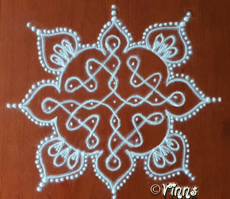 Braha Mudi Kolam || Brahma Mudichi || முடிவிலி கோலம் || The Eternal Knot Muggulu || Single strand / line Rangoli