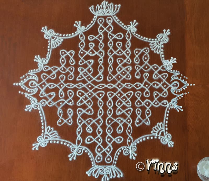 17 Dots Sikku Kolam || Tippudu Muggulu || Brahma Mudi Kolam
