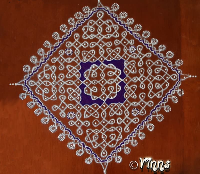 19 Dots Sikku Kolam || Tippudu Muggulu