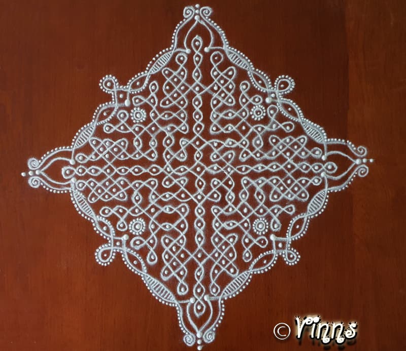 19 Dots Sikku Kolam || Tippudu Muggulu