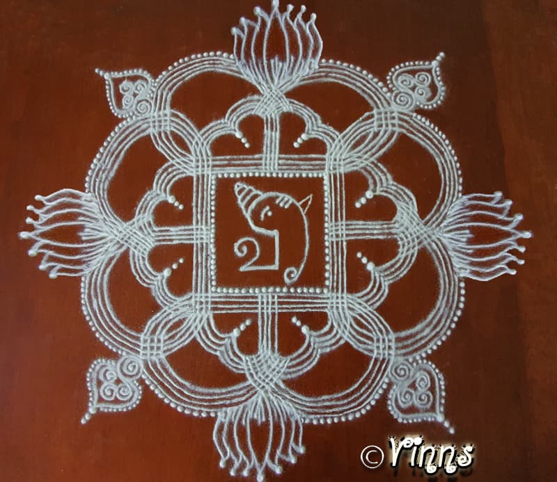 Pillaiyachathurthi Kolam || Ganesha Chathurthi kolam ||Padi Kolam || Kanya Kolam || Manai kolam