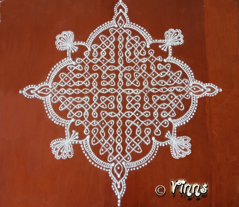 19 Dots Sikku Kolam || Tippudu Muggulu