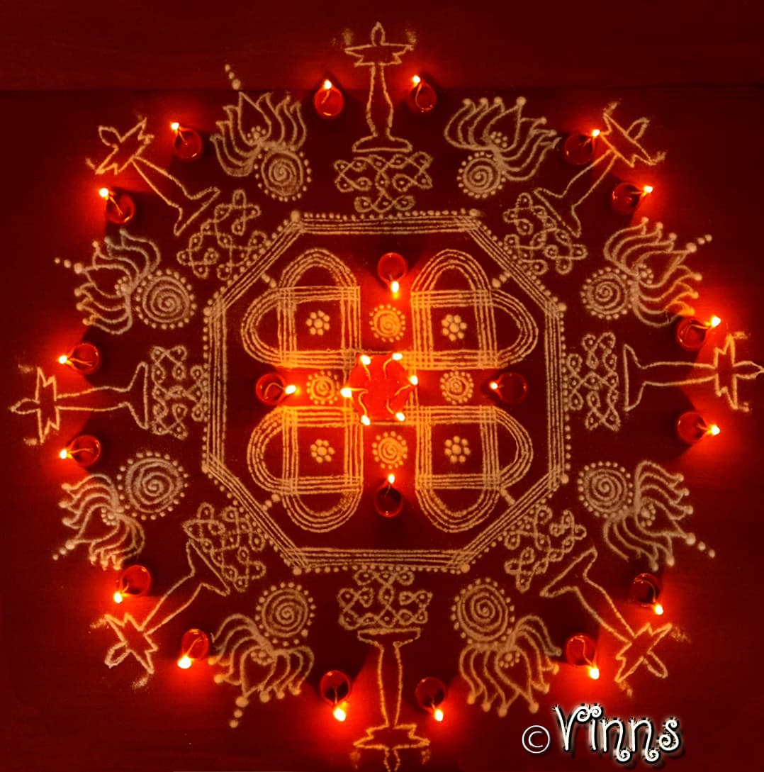 Padikolam || Nila Vilakku || Kerala Traditional Lamp || Karthigai Kolam