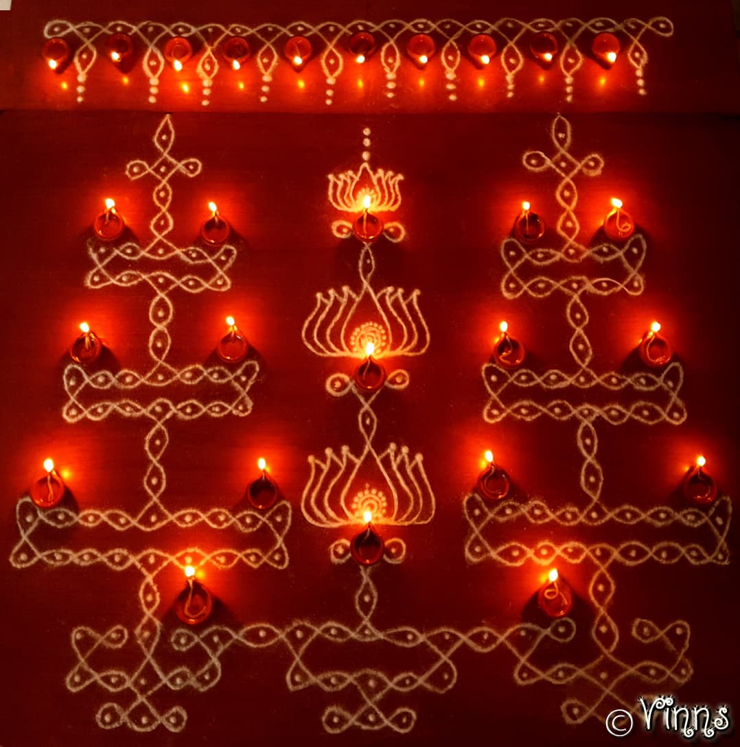 Thattu Vilakku || Plate Lamp || Karthigai Kolam