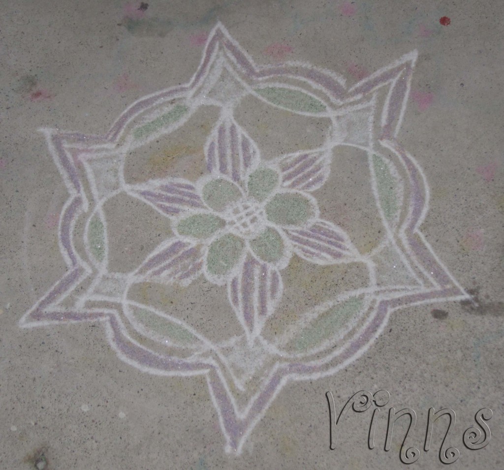 Poo kolam Lavender flower