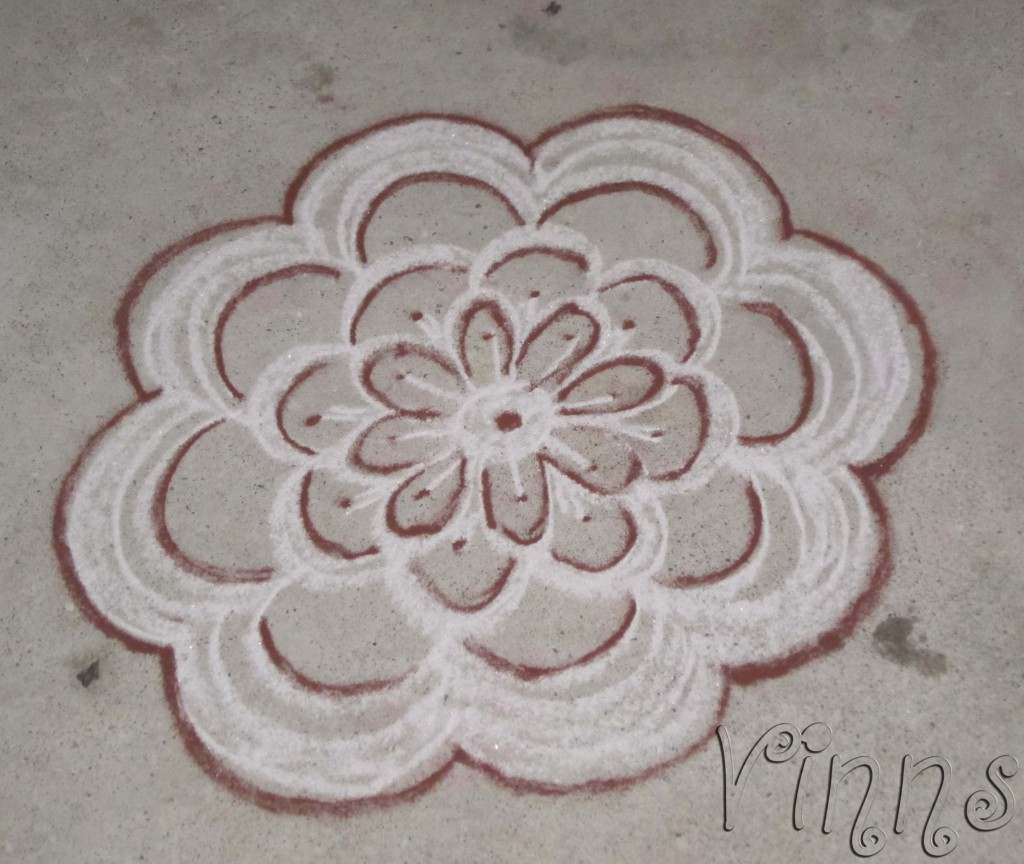 Layered Petal Kolam