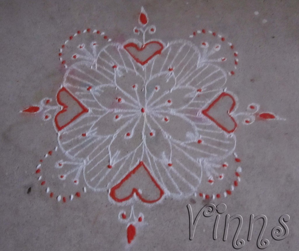 Flower kolam