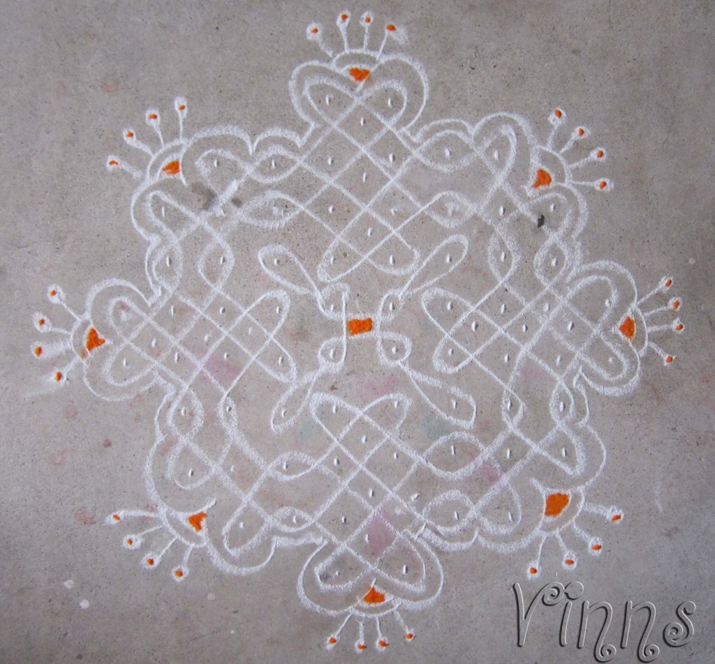 Sikku kolam, pulli kolam, small kolam,