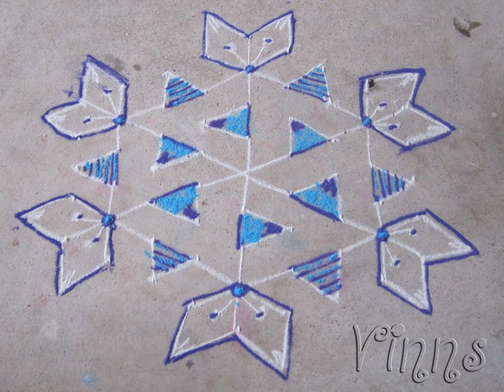 Blue kolam