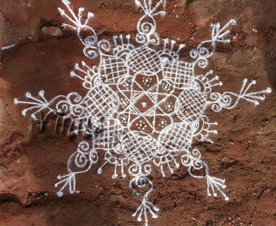 Simple Star kolam