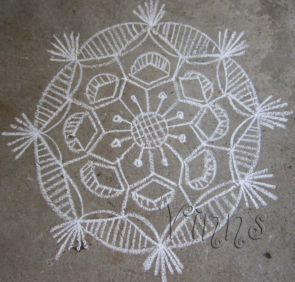 Small freehand kolam