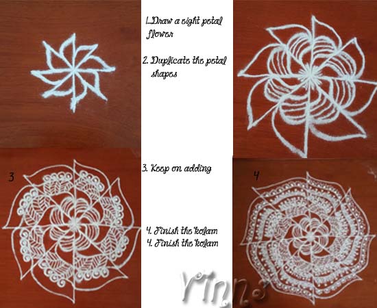 muggulu, rangoli, big