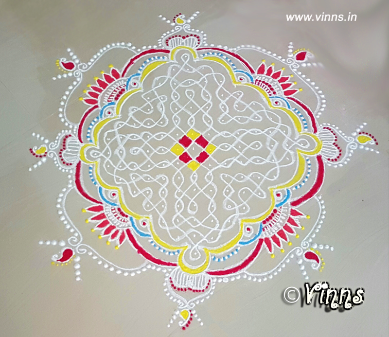 15_dots_sikku_kolam_tippudu