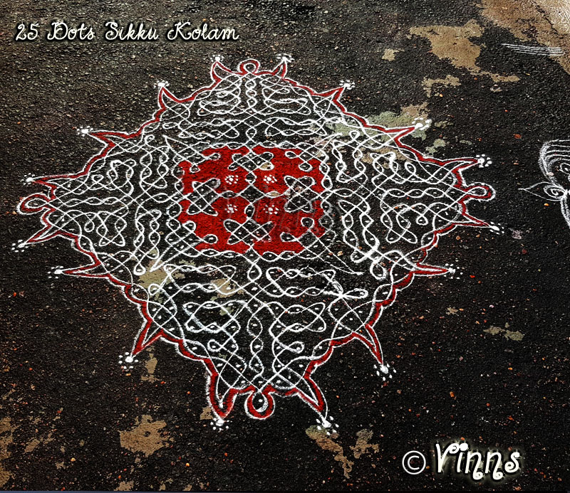 margazhi kolam, big kolam, pulli kolam, sikku k9lam, chikku kolam