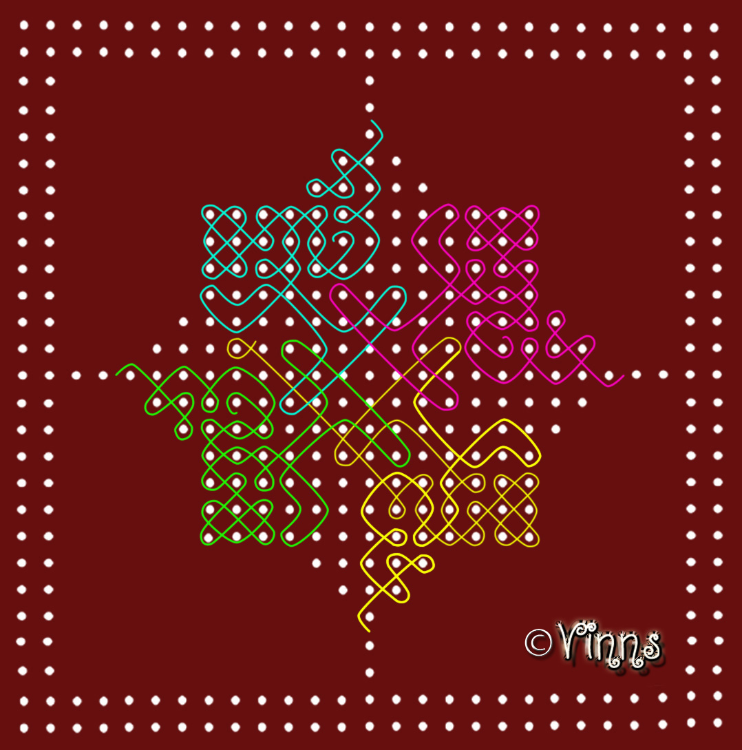 muggulu, margazhi kolam, big kolam, sikku kolam, chikku kolam, neli kolam, design kolam